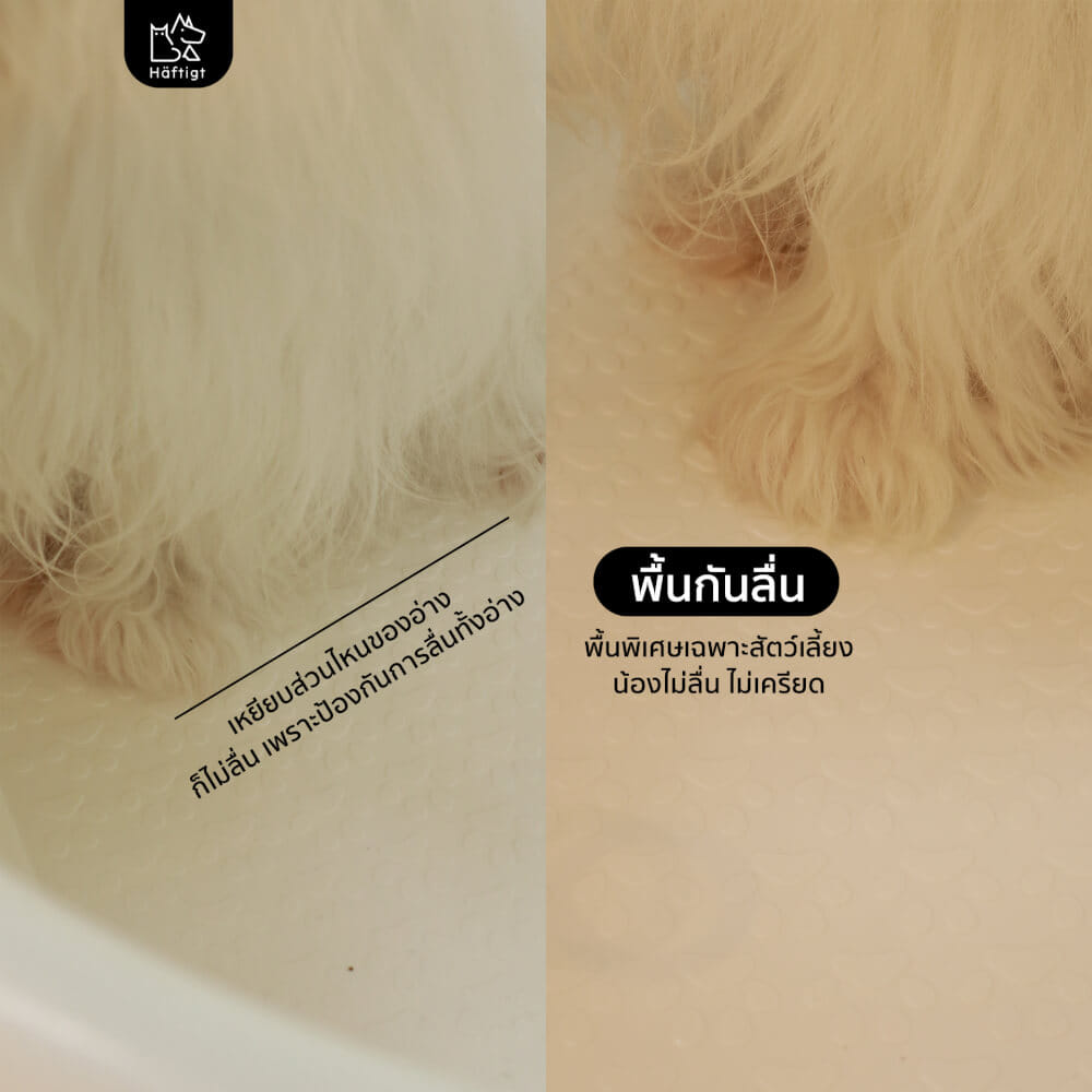 อ่างอาบน้ำสัตว์เลี้ยง HAFTIGT สีขาว รองรับน้ำหนักได้ 20 กก_2